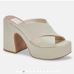 Dolce Vita- Wonder Heels Ivory Leather
